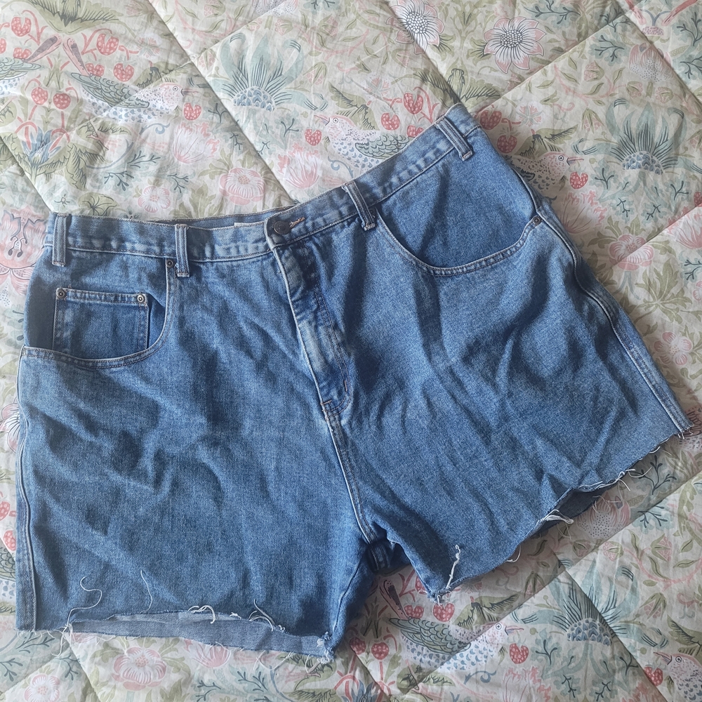 Blue Jean Shorts with Classic Denim Weave